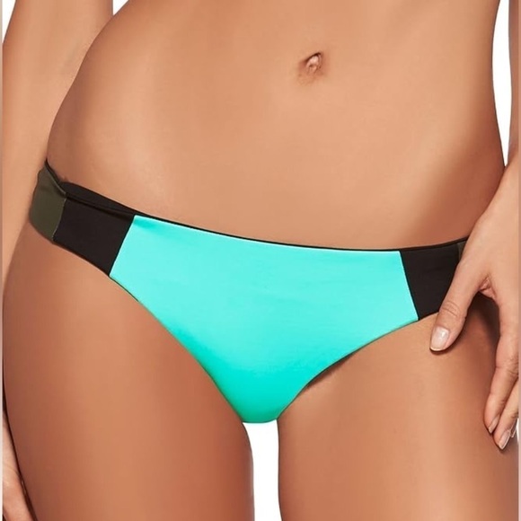 L*Space NWOT Color Block Mia Cheeky Bikini Bottom Size large - Picture 3 of 7